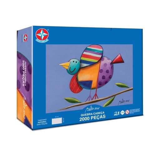 Quebra-Cabeça Gustavo Rosa 2000 peças Embalagem Estrela