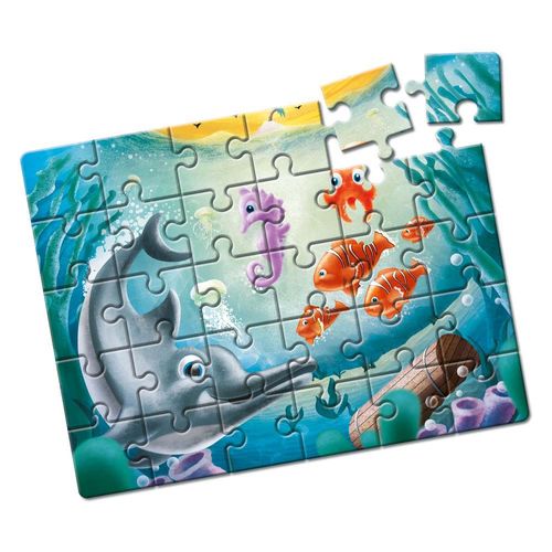 Quebra-Cabeça Animais no Fundo do Mar 30 peças Produto Estrela