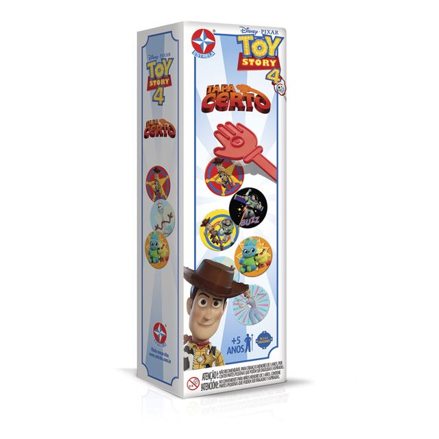 Jogo Tapa Certo Toy Story 4 Embalagem Estrela