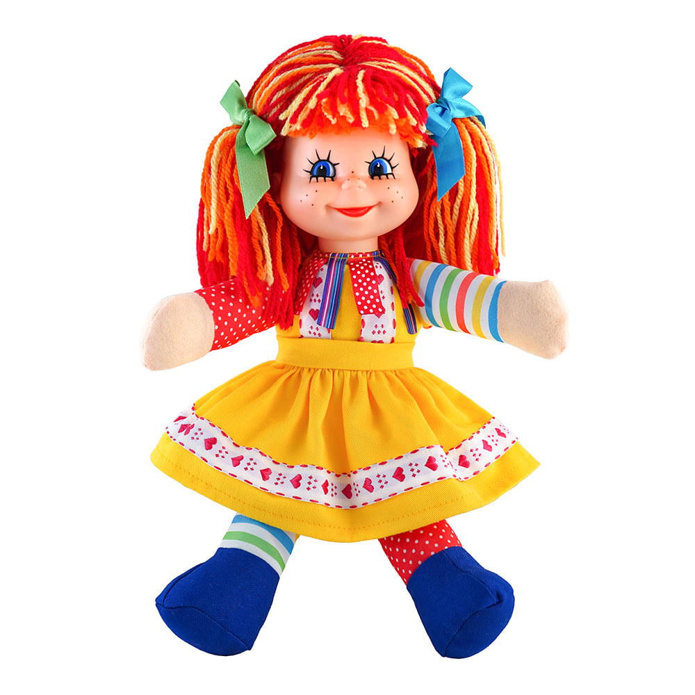 Boneca Emília Sítio do Pica Pau Amarelo - Estrela