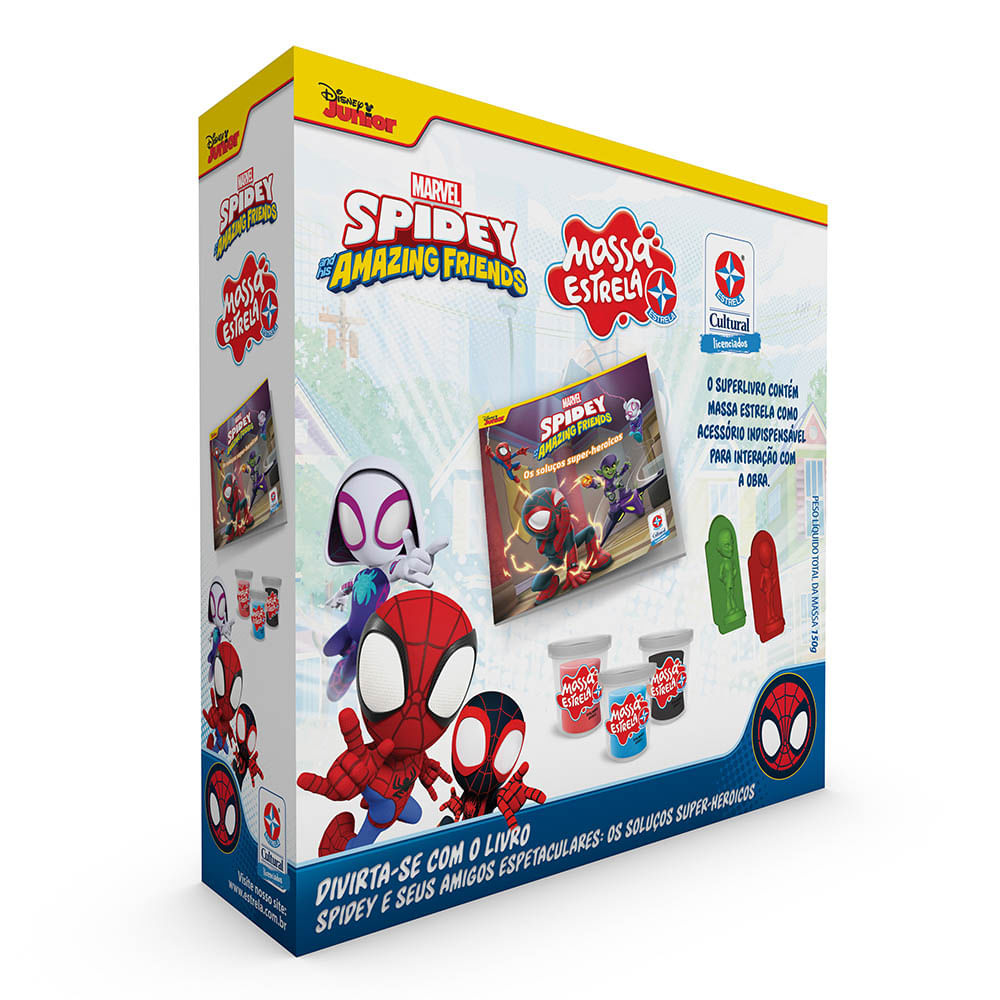 Livro Spidey e seus Amigos Espetaculares com Massa Estrela