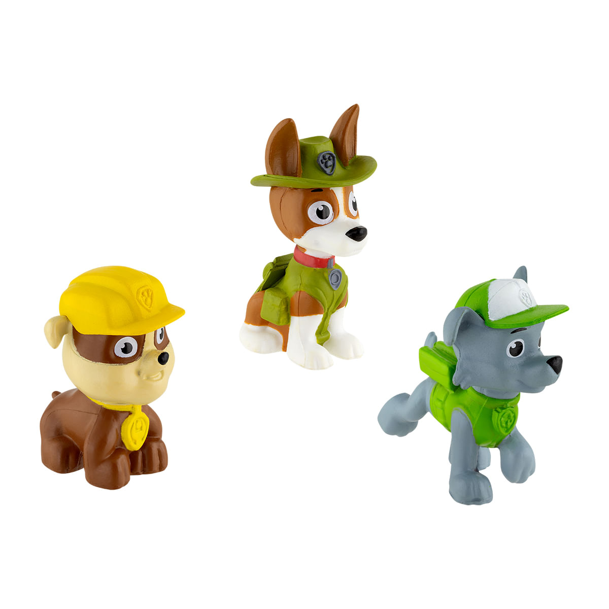 Patrulha Canina Topper Trio Rubble, Tracker E Rocky