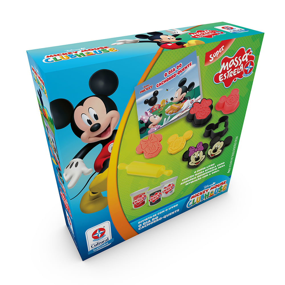 Livro Mickey O Dia Do Cachorro Quente Com Massa Estrela